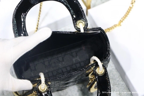 Tony Luxuries With Mini diro leather Cow Lady patent 0812